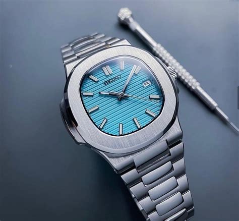 patek philippe nautilus homage seiko|best patek philippe homage watch.